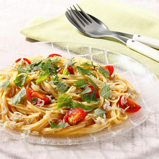 旨みたっぷり!しらすとトマトの冷製パスタの作り方・レシピ
