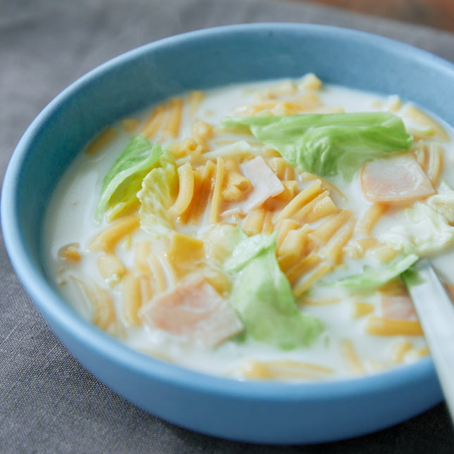 キャベツとハムのチーズスープの作り方・レシピ