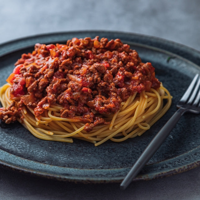 具材ごろごろ!基本のミートソースパスタの作り方・レシピ