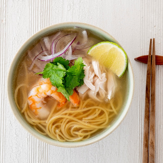 ゆで汁も使って!えびとささみのフォーの作り方・レシピ