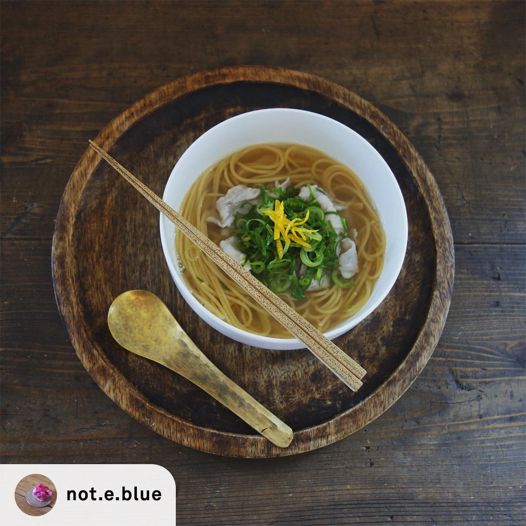 【not.e.blue レシピ】豚バラ&九条ネギで温かいお蕎麦風の作り方・レシピ