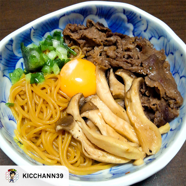 【kicchann39 レシピ】お豆素材でつながる「すき焼き風」たまごかけヌードルの作り方・レシピ