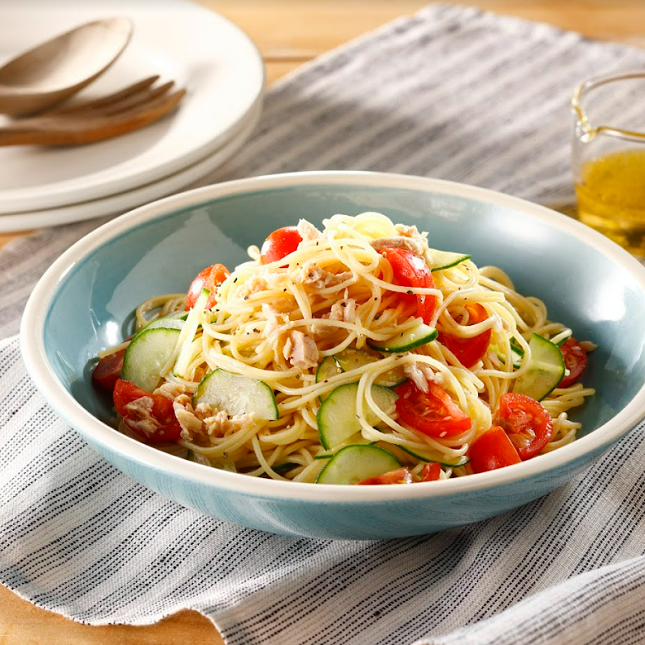 サラダパスタ(豆そうめんを使った)の作り方・レシピ