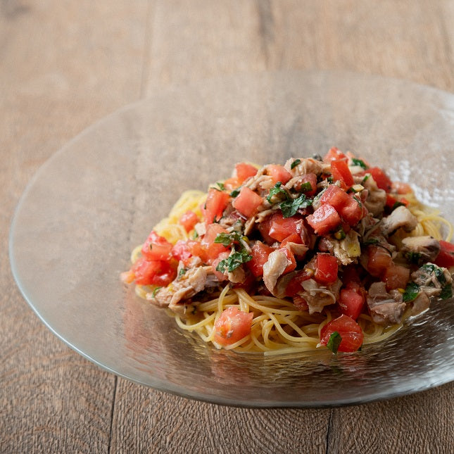 さばとトマトの豆 そうめんの作り方・レシピ