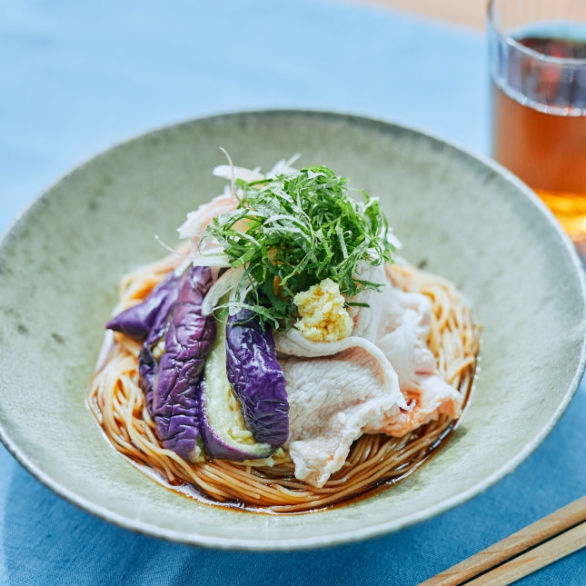 とろとろなすの豚しゃぶ 豆 そうめんの作り方・レシピ