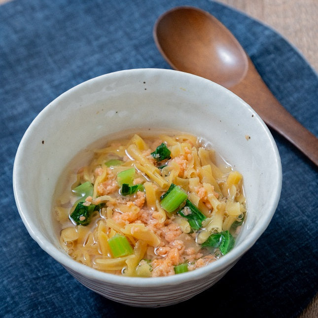 鮭と青菜のおかゆ風ミールの作り方・レシピ