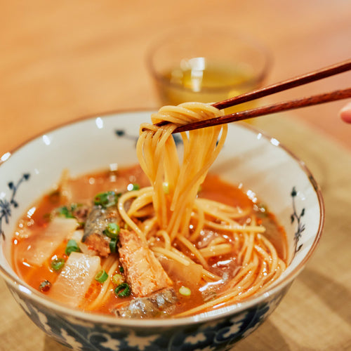 大根とさば缶の辛味噌ラーメンの作り方・レシピ