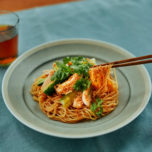 即席！きゅうりとよだれ鶏の和え麺の作り方・レシピ