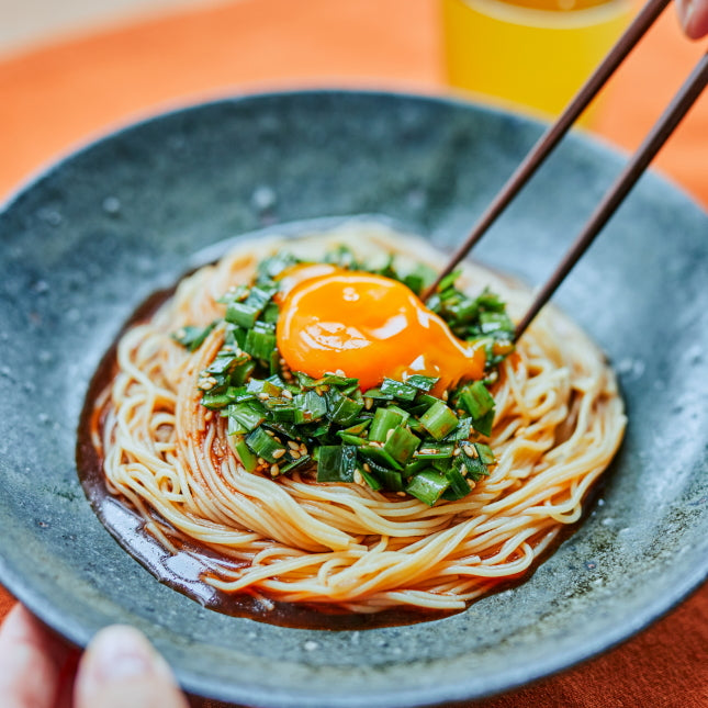 ピリ辛！にらだれ和え麺の作り方・レシピ