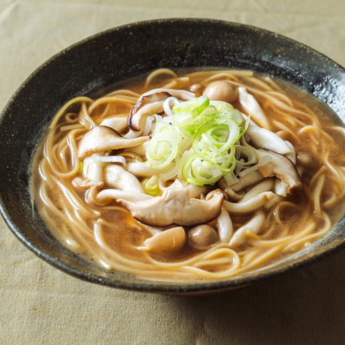 きのこたっぷりしょう油ラーメンの作り方・レシピ