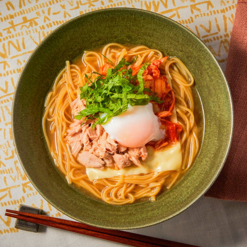 【ボディメイク管理栄養士 北嶋佳奈さん レシピ】ツナキムチーズラーメンの作り方・レシピ