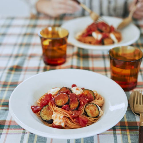 なすとモッツァレラチーズのトマトパスタの作り方・レシピ