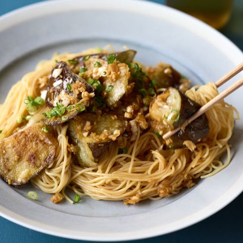 なすの油淋鶏のぶっかけそうめんの作り方・レシピ