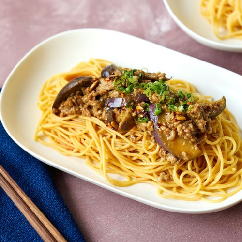 レンジで簡単！麻婆なす麺の作り方・レシピ