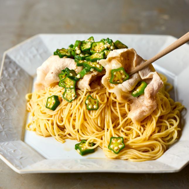 オクラと豚しゃぶのピリ辛そうめんの作り方・レシピ｜ZENB（ゼンブ
