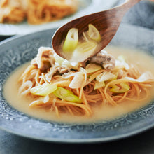 豚とねぎの豆だしパスタの作り方・レシピ