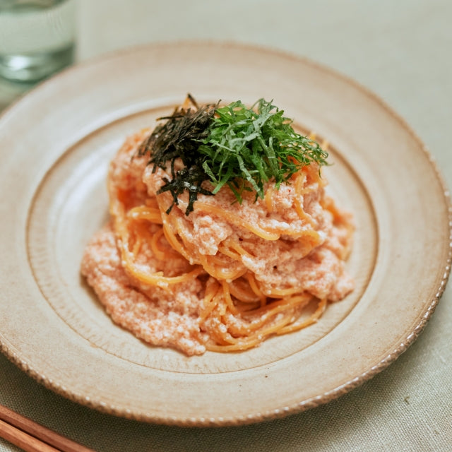 乳製品不使用！豆腐クリーム明太子パスタの作り方・レシピ