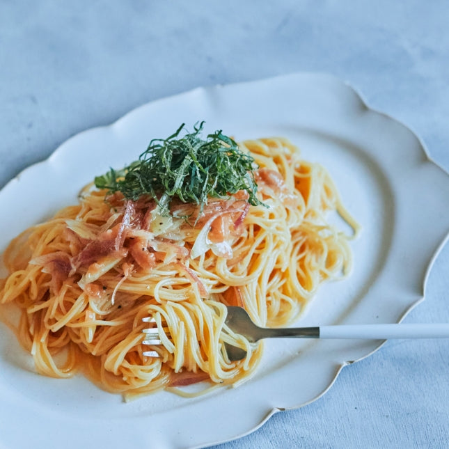 梅とみょうがのカッペリーニの作り方・レシピ