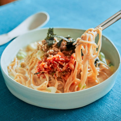 【フードスタイリスト 岡本ゆかこさんレシピ】キムチ豆乳クリームパスタの作り方・レシピ