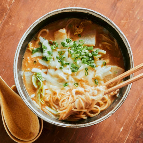 【フードスタイリスト 岡本ゆかこさんレシピ】白菜と大根の和風カレーチーズ麺の作り方・レシピ