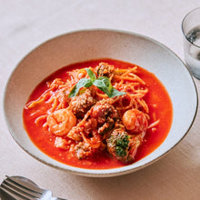 飲み干せる！えびとブロッコリーのトマトスープパスタの作り方・レシピ