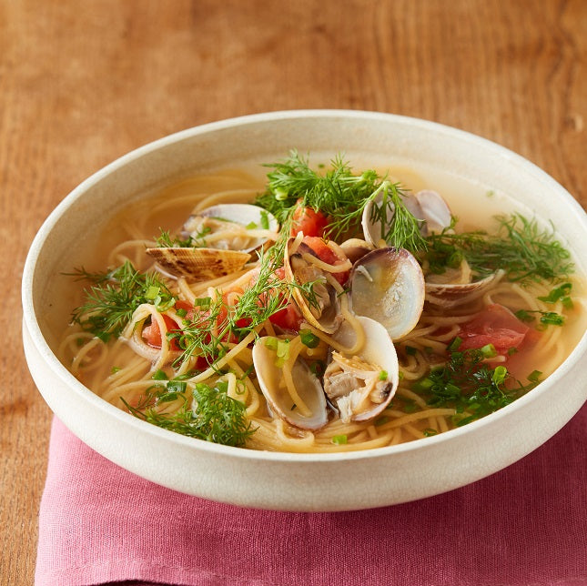エスニック風あさりとトマトのスープパスタの作り方・レシピ｜ZENB