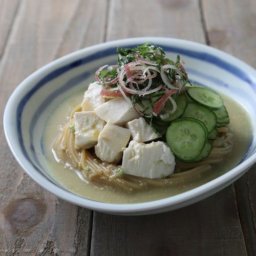 枝豆の冷や汁風そばの作り方・レシピ