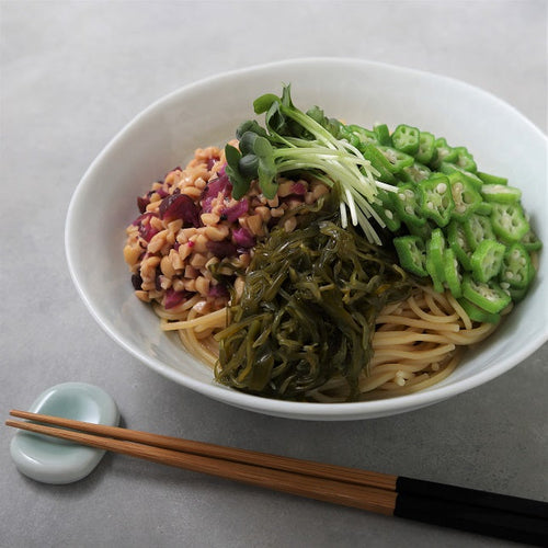 納豆とめかぶのさっぱりそばの作り方・レシピ