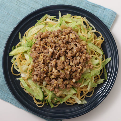 肉味噌レタスそばの作り方・レシピ