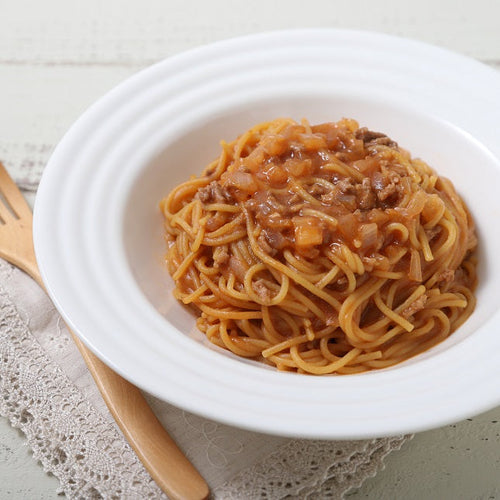 電子レンジでミートソースパスタの作り方・レシピ