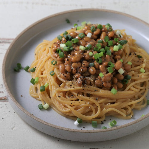 電子レンジで納豆パスタの作り方・レシピ