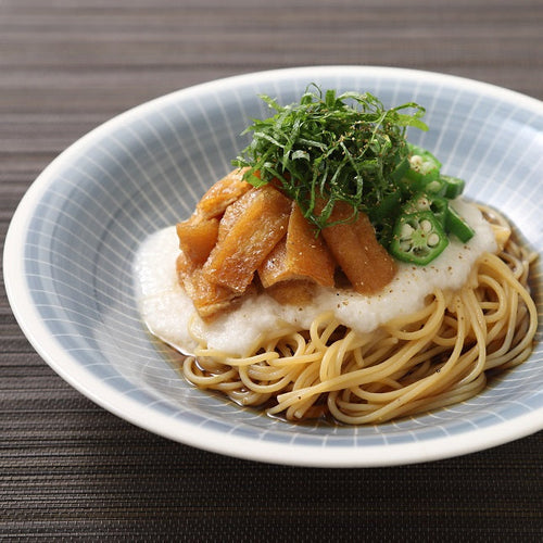 長芋と油揚げの冷やしぶっかけの作り方・レシピ