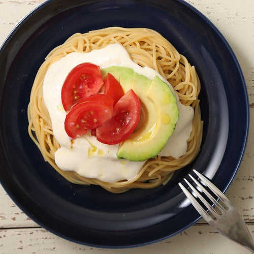 フルーツトマトとアボカドの豆腐クリームパスタの作り方・レシピ