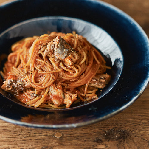 フライパンひとつで鯖ナポリタンの作り方・レシピ