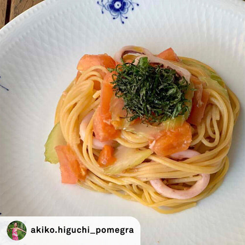 【akiko.higuchi_pomegra レシピ】イカとセロリの春の薬膳養生パスタの作り方・レシピ