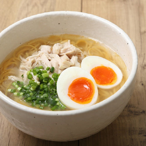 たんぱく質たっぷり鶏塩ラーメンの作り方・レシピ