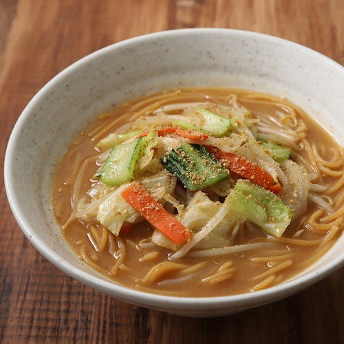 カット野菜の野菜だしみそラーメンの作り方・レシピ