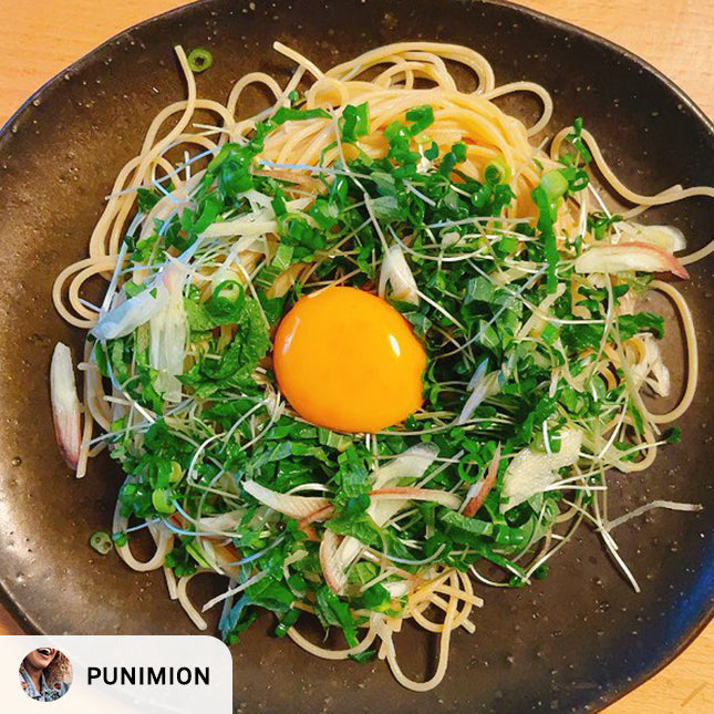 Punimion レシピ】香味野菜たまごかけヌードルの作り方・レシピ｜ZENB