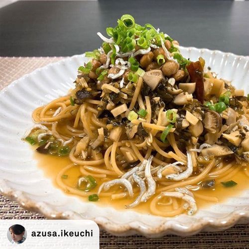 【azusa.ikeuchi レシピ】きのこと納豆の和風パスタの作り方・レシピ