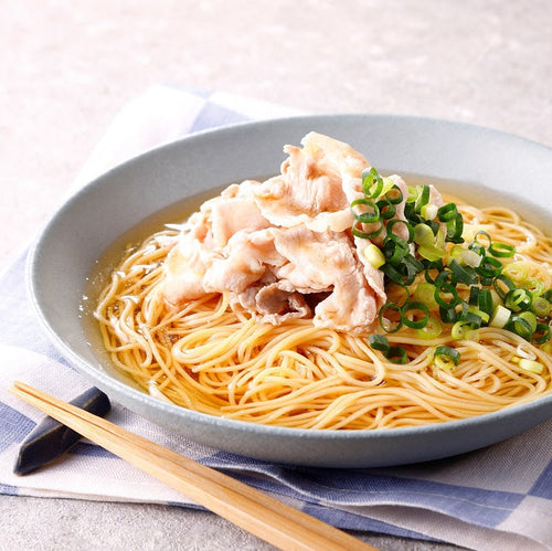 冷しゃぶの冷やしぶっかけ 豆そうめんの作り方・レシピ