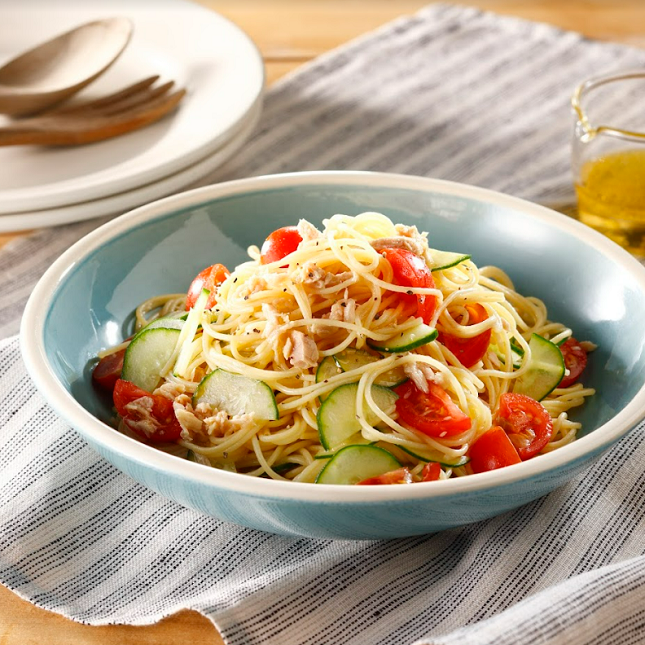 サラダパスタ（豆そうめんを使った）の作り方・レシピ