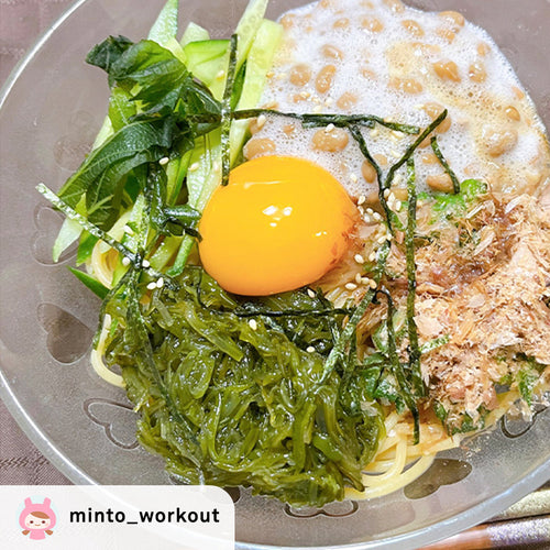 【minto_workout レシピ】ツルッと食べれる！ねばねば丼風ヌードルの作り方・レシピ