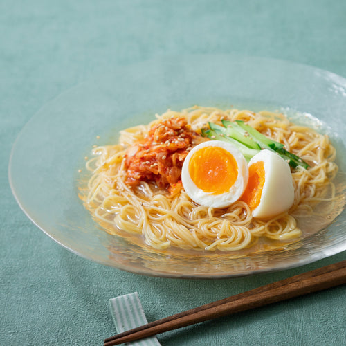 豆そうめんでつくる冷麺の作り方・レシピ