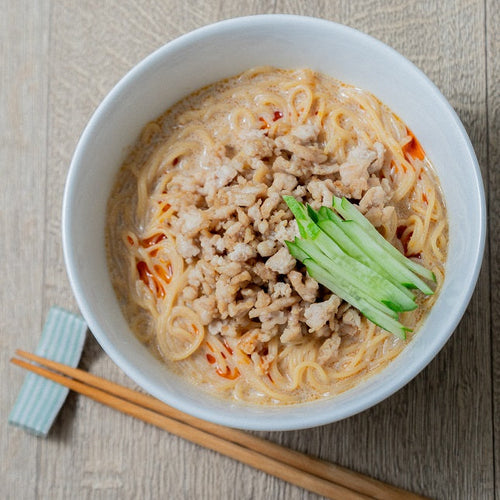 冷やし豆乳ごま担々麺（豆そうめんを使った）の作り方・レシピ