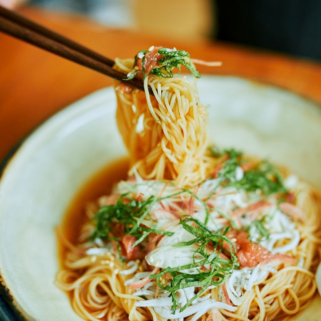 薬味たっぷり梅入り豆そうめんの作り方・レシピ｜ZENB（ゼンブ）公式通販
