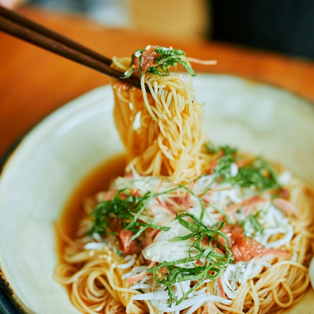 薬味たっぷり梅入り豆そうめんの作り方・レシピ｜ZENB（ゼンブ）公式通販