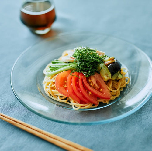 夏野菜と鶏肉の黒酢冷やし中華の作り方・レシピ