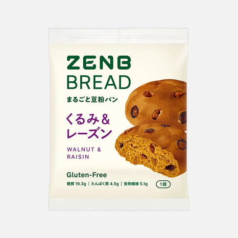 ゼンブブレッド くるみ&レーズン / まるごと豆粉パン|ZENB(ゼンブ ゼンブブレッド くるみ&レーズン / まるごと豆粉パン|ZENB(ゼンブ