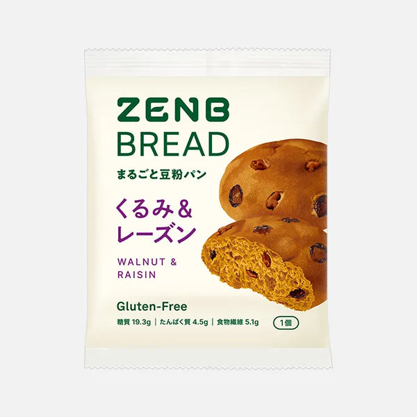 ゼンブブレッド くるみ&レーズン / まるごと豆粉パン