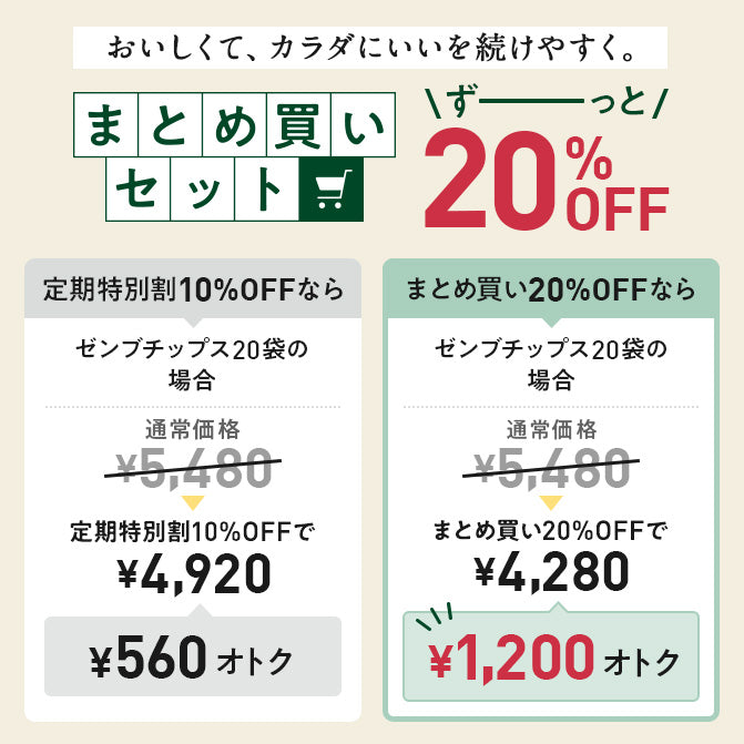 ゼンブチップス 20袋